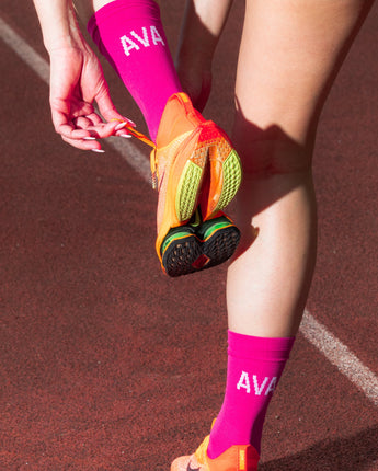 AVA Laufsocken Pink - AVA RUNNING LAB