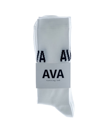 AVA Laufsocken Weiss - AVA RUNNING LAB